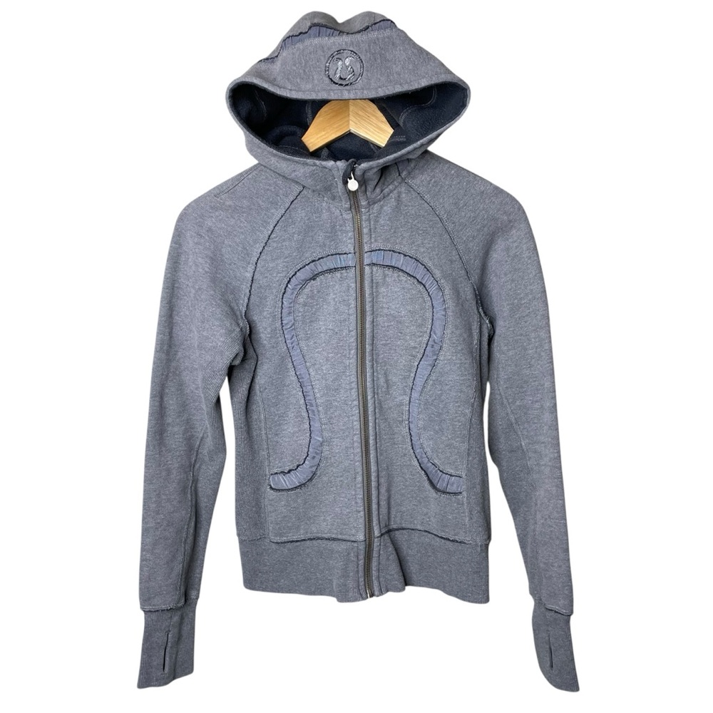 lululemon Scuba Full Zip Hoodie Special Edition Gray Sz 4 - Picture 2 of 14
